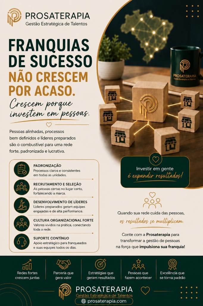 Operações para Redes de Franquias - Prosaterapia